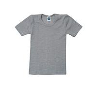 Cosilana, Children's Undershirt Short Sleeve, 45% Organic Cotton, 35% Organic Wool, 20% Silk, grey mixed, 152