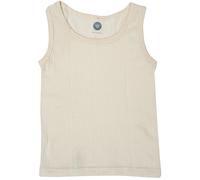 Cosilana, Children's vest/top, 45% KBA cotton, 35% kbT wool, 20% silk - Beige - 6 Years