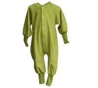 Cosilana, Sleepsuit/Bodysuit, 6 Months up to 6 Years,100% Organic Wool (9-12 Months (EU 80), Kiwi Green)
