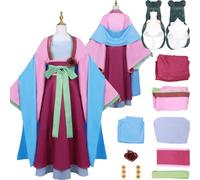 Cosimfy Mao Mao The Apothecary Diaries Cosplay Costume New Skin Anime Character Jinshi Cosplay Costumes Uniform Outfit Full Set Halloween Carnival Party Dress Up Suit with Wig Coat Belt for Women
