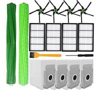 COSIN Replacement Parts Kit Compatible with Roomba s9(9150),s9+(9550), Series Vacuum Cleaner.Pack of 1 Set of Multi-Surface Rubber Brushes,4Side Brushes,4Filters,4Dust Bags,2 Tools……
