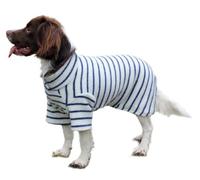 Cosipet Fleece Coat, 12-inch/ 30 cm, Blue Stripe