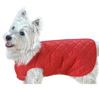 Cosipet Quilted Step in Suit, 18-inch/ 46 cm, Red