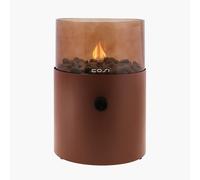 Cosiscoop Extra Large Mocha Brown Smoked Gas Fire Lantern Portable Garden Cosi