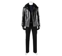 COSLANDERS Mens Requiem Leon Costume Outfit Halloween Leon costume Jacket (FULL SET, M)
