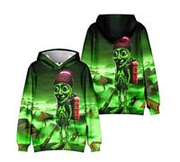COSLANDERS Unisex Tung Sahur Costume Hoodie 3D Printed Tung Sahur Top Halloween Tung Sahur Pullover (Version2, M)