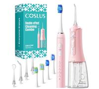 COSLUS C51C30 Water Flosser Electric Toothbrush Combo, 2-1 Oral Clean Kit