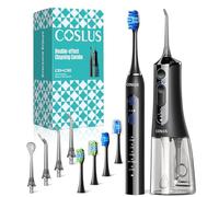 COSLUS C51C30 Water Flosser Electric Toothbrush Combo, 2-1 Oral Clean Kit