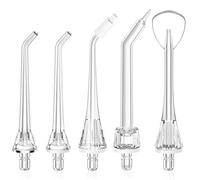 COSLUS Only Compatible Water Flosser F5020E F5029A, Water Flosser Tip Replacement Heads Oral Irrigator Refill Heads Jet Tips 5 Pieces
