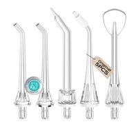 COSLUS Portable Water Flosser Tip Replacement Heads, 5 Pieces