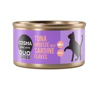 Cosma DUO Layer 6 x 70g - Tuna Mousse with Sardine Flakes