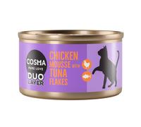 Cosma DUO Layer Saver Pack 24 x 70g - Chicken Mousse with Tuna Flakes