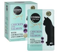 Cosma Soup Saver Pack 24 x 40g - Chicken & Salmon with Courgettes & Carrots