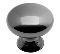 Cosmas 10 Pack 4950BN Black Nickel Cabinet Hardware Round Mushroom Knob - 1-1/4" Diameter