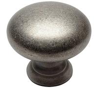 Cosmas 10 Pack 4950WN Weathered Nickel Cabinet Hardware Round Mushroom Knob - 1-1/4" Diameter