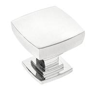 Cosmas 10 Pack 5232CH Polished Chrome Contemporary Square Cabinet Knob