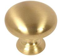 Cosmas 4950BB Brushed Brass Cabinet Hardware Round Mushroom Knob Cabinet Pulls - 1-1/4'' Diameter - 25 Pack