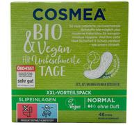Cosmea Panty Liners Normal 1x 48 Piece Without Perfume Surface: 100% Bio Cotton