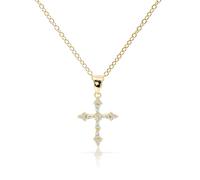 Cosmeria Golden Necklace Ladies, 18K Real Gold Plated, Adjustable Length, Hypoallergenic Necklace, Perfect For Wedding, Party And Everyday Life