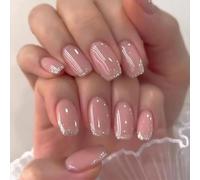 Cosmeria Press On Nails Set with 24 Pieces of Long Press On Nails, Artificial Nail for Sticking, for DIY Nail Design