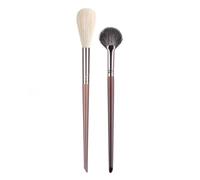 Cosmetic 2/6 pcs Makeup Eye Shadow Brush Set Goat Hair Tool Ultra Soft Make Up Tapered Blender Diffuse Kit Cut Crease Brush(n31n42)
