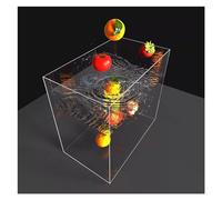Cosmetic Advertising Shooting Props,Shooting Water Tank,Photography Creative Tank,Acrylic Display Case Dust Cover Box for Bathroom Nightstand Dresser(40x30x50cm)