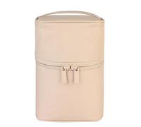 Cosmetic Bag 1 Pc Travel Women Makeup Zipper Bag Solid Cosmetic Bag Cylinder Makeup Brush Organizer Toiletries Makeup Kit Pouch Package for Daily Travel(Light Pink)