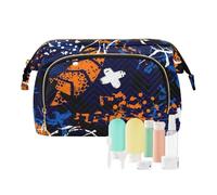 Cosmetic Bag 1970s Disco Retro Grunge Graffiti Lightweight Cosmetic Bags For Women Women's Coin Purse for Cosmetic Storage, 1970S disco retro grunge graffiti23, 10.2" x 5.9" x 6.7", Art Deco