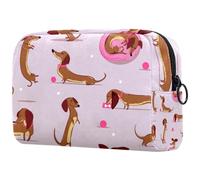 Cosmetic Bag Cute Sausage Dog Travel Toiletry Bag Makeup Organizer Case for Women