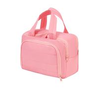 Cosmetic Bag, Double Opening Design, Portable, A | Large Capacity Double Opening Design, Portable for Women Gym, Stylish Makeup Bag, Practical Fabric Daily Use
