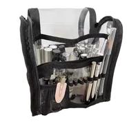 Cosmetic Bag for Traveling - Clear Waterproof Large Capacity Organizer - Cosmetics Toiletry Bag Travel Carrier,for Facial Cleanser Lotion Soap Brushes Lipsticks Blush