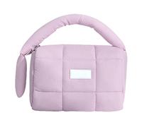 Cosmetic Bag for Women - Large Capacity, Waterproof and Portable | Puff Shaped Makeup for Travel and Everyday Use, Purple, see description, See description