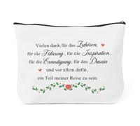 Cosmetic Bag for Women with Zip Ideal as a Teacher Gift Thank You or Horse Gift for Girls When Travelling, Thank you, grateful