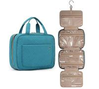 Cosmetic Bag High Capacity Makeup Bag Travel Cosmetic Bag Waterproof Toiletries Wash Storage Bags Travel Kit Ladies Beauty Bag Organizer for Daily Travel(Green)