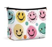 Cosmetic Bag Ladybugs Pattern Infinite Speckled Portable Toiletry Bag Large Capacity Travel Makeup Bag Beauty Makeup Organizer for Full-Sized Shampoo Conditioner Brushes Set Makeup Accessories, Pastel