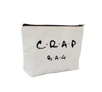 Cosmetic Bag Letter Pattern Makeup Bag Reusable Eco-Friendly Make Up Bag Cosmetic Storage Zipper Organizer Pouch Unique Gifts for Women Vanity Cases