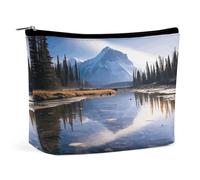 Cosmetic Bag Makeup Bags for Women Portable Makeup Bag Magnificent View in Banff Makeup Case Travel Toiletry Bag for Travel Accessories