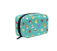 Cosmetic Bag Portable and Suitable for Travel Animal Crossing Pattern Make Up bag with Zipper Pencil Bag Pouch Wallet, Animal Crossing Pattern 003, Cartoon-05
