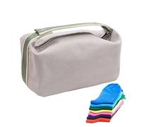 Cosmetic Bag, Portable Cosmetic Storage Pouch, Reusable Travel Bags with Handle Organizer Space Saving for Beach, Road Travel, Makeup Organization, Business Trips, Travel