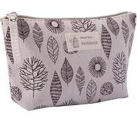 Cosmetic Bag Portable Make Up Bags Soft Canvas Bear Tree Print Pattern Women Storage Bag Toiletries Organize