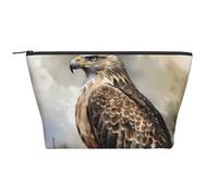 Cosmetic Bag Portable Makeup Bags Hawk Sitting in The Tree Toiletry Bag Large Capacity Zipper Pouch Waterproof Toiletry Pouch Makeup Organizer Case for Women Men