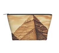 Cosmetic Bag Portable Makeup Bags Vintage Great Egyptian Pyramid Toiletry Bag Large Capacity Zipper Pouch Waterproof Toiletry Pouch Makeup Organizer Case for Women Men