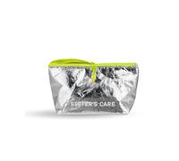 Cosmetic Bag Sister's Care Silver Tyvek Travel Makeup Bag 19cm