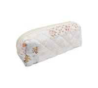 Cosmetic Bag, Small Floral Aesthetic Makeup Travel Coquettes Quilted Makeup Bag, Purple, S, Mass Beauty