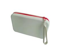 Cosmetic Bag Square Silicone Storage Bag, Portable Travel Cosmetics and Toiletries, Multifunctional Waterproof Cosmetic with Zipper(Light Grey)