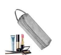 Cosmetic Bag | Travel Bag for Camping & On the Go | Breathable Mesh Cosmetic Bag Ideal for Holidays Bath Hospital Cruise, gray, Siehe Beschreibung, See description
