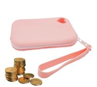 Cosmetic Bag - Travel Make-up Bag, 12 cm Makeup Brush Holder - Silicone Storage Bag Small Light Blue Pink, Ideal for Keys & Accessories, Perfect for Travel, Everyday Life & on The go