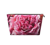 Cosmetic Bag Travel Makeup Bag for Women Large Make Up Bright Rose Organizer Toiletry Bags Zipper Pouch Purse