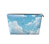 Cosmetic Bag Travel Makeup Bag for Women Large Make Up Cartoon Clouds Organizer Toiletry Bags Zipper Pouch Purse