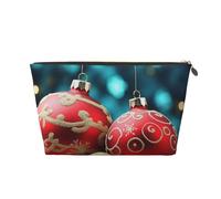 Cosmetic Bag Travel Makeup Bag for Women Large Make Up Christmas Balls Organizer Toiletry Bags Zipper Pouch Purse